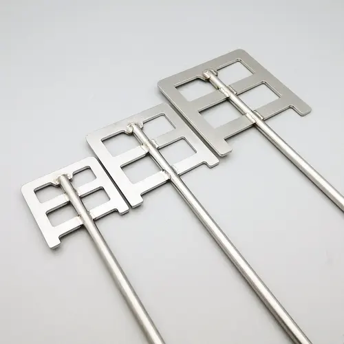 Hoja agitadora de acero inoxidable 304 con ancho de hoja, paleta agitadora cuadrada de 40mm a 120mm con varilla, paleta de anclaje de dispersión de laboratorio, 1 Uds.