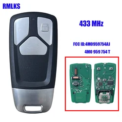 4M0 959 754 AJ T Smart Remote Car Key Fob 3 przyciski 433MHz dla Audi TT A4 A5 Q5 Q7 S5 SQ5 - 4M0959754AJ, 4M0959754T