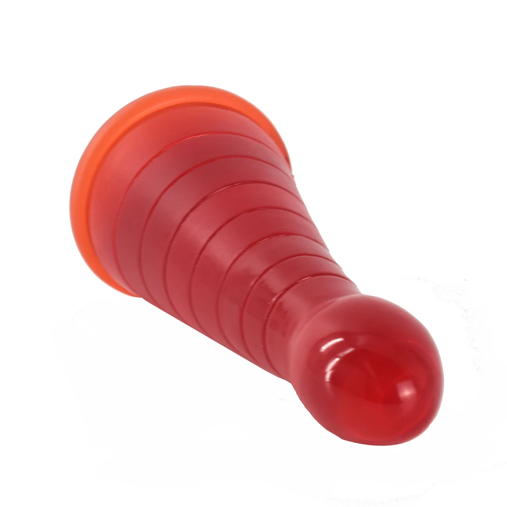 FAAK 2021 new anal sex toys xmas hat shape wine red anal dildo large butt plug for women men anus stuffed masturbator sex shop