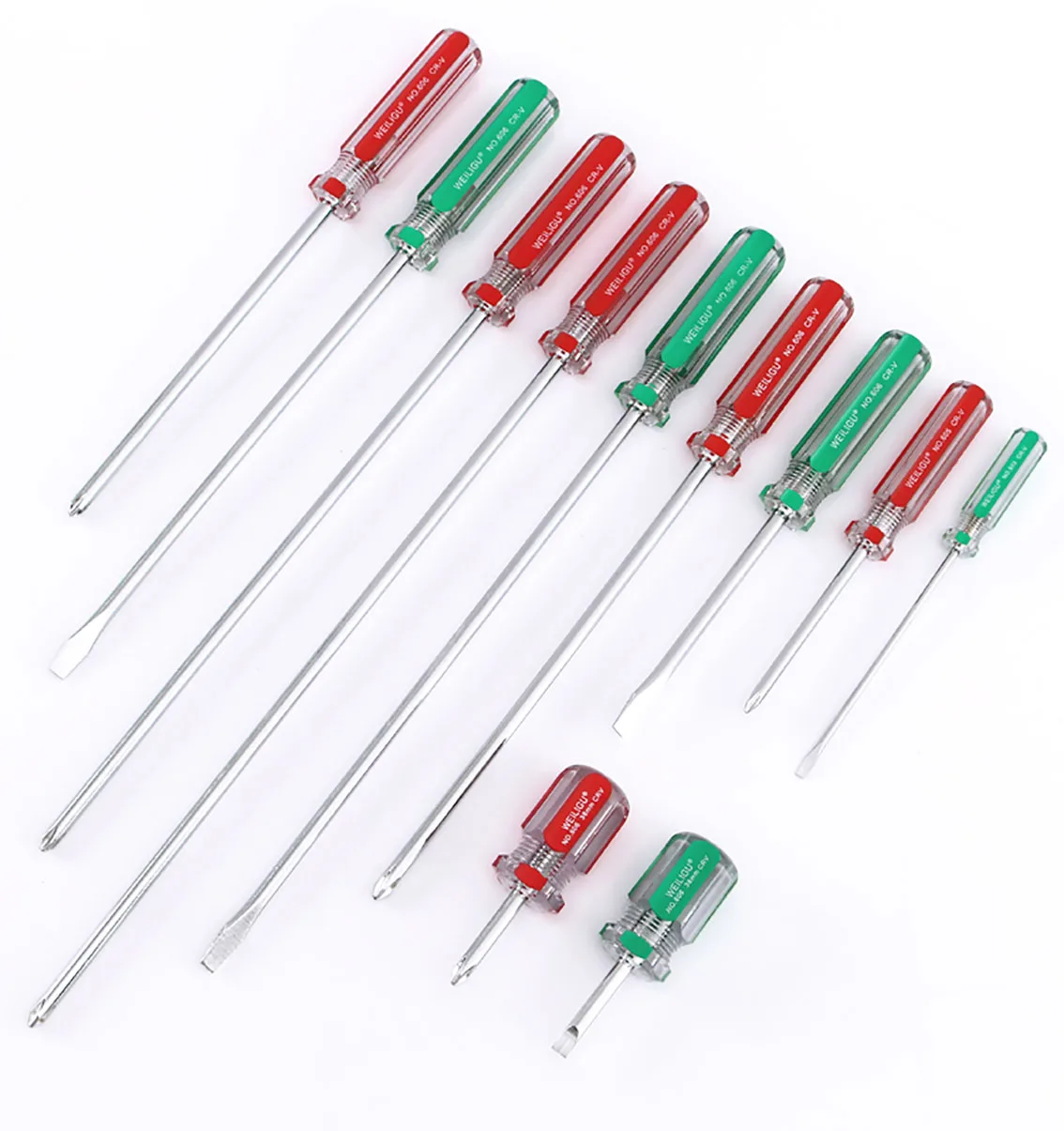 

1Pcs 6mm Screwdriver with Crystal Clear Handle Magnetic Phillips/Slotted Portable Screwdriver Professional Repair Tool