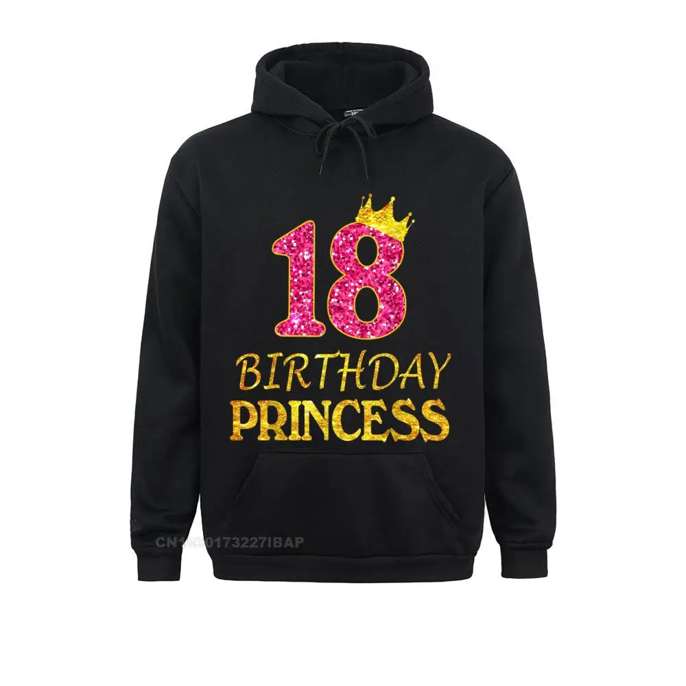 

Crown 18th Birthday Princess Girl Shirt 18 Years Old Gifts Men Hoodies Youthful Mother Day Sweatshirts Leisure Clothes Designer