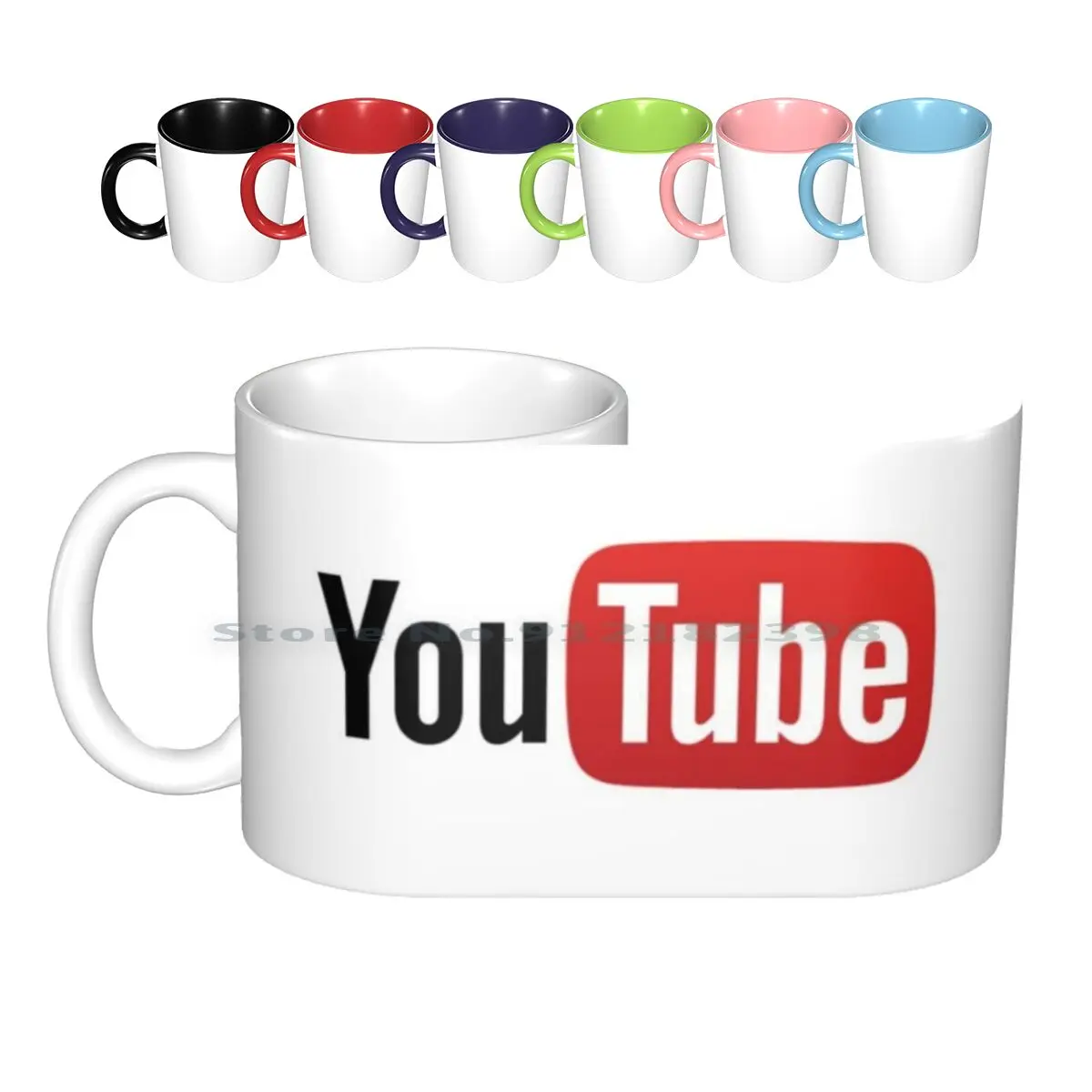 Youtube Ceramic Mugs Coffee Cups Milk Tea Mug Youtube Subsriber Youtuber Like Watch Popular Tyler Mylifeaseva Laurdiy Alisha