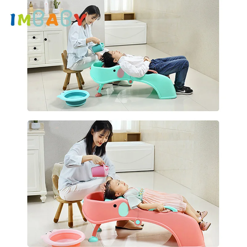 IMBABY-Chaise de shampoing pliable pour tout-petit, chaise inclinable coordonnante pour enfants, réglage multi-positions, disponible pour adultes