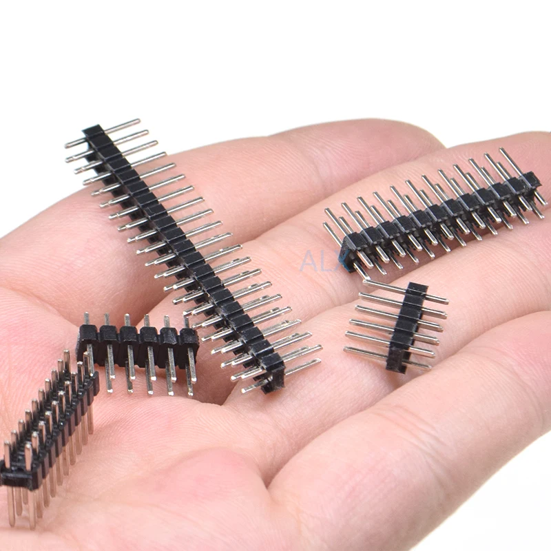 10PCS dip 2*2/3/4/5/6/7/8/9/10/12/16/20/40/ PIN double row PIN HEADER 2.54MM PITCH MALE Strip Connector 2X/6/8/10/20