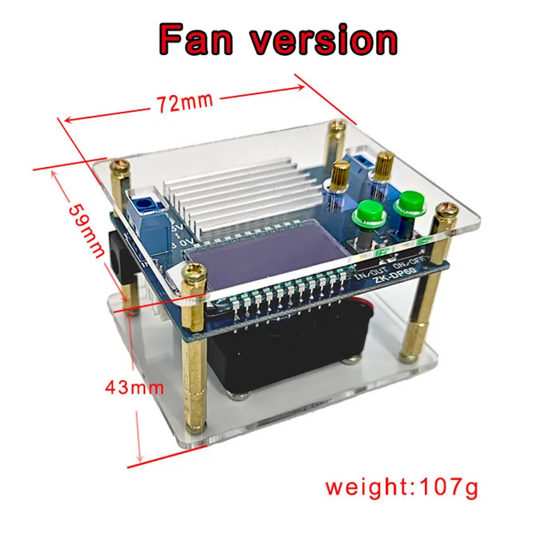 DC Automatic Boost/Buck Converter CC CV Power Module 0.5-30V 6A 60W 12V 24V Adjustable Power Supply Module Laboratory