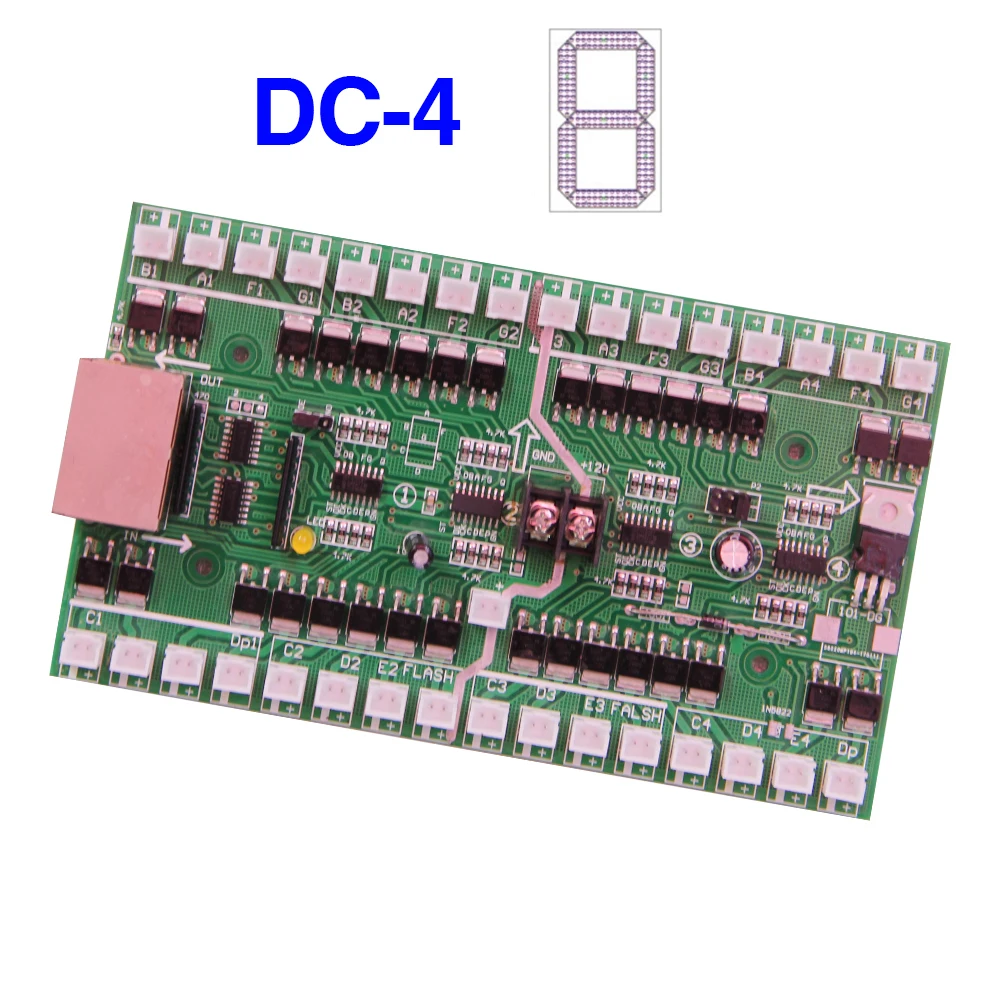 18 "polegadas a 32" polegadas DC-4/DC-5/DC-6 digital led módulo drive cartão conectar placa de mainboard para led digital gás preço sinal placa