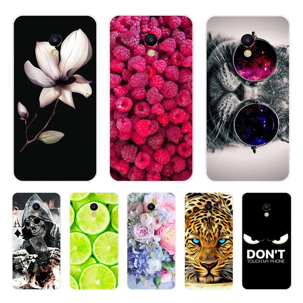 Phone Case For Meizu M6 M5 M3 M2 Note Soft Silicone TPU Cute Cat Painted Back Cover For Meizu M6 M6S M5C M5 M5S M3S M3 M2 Case