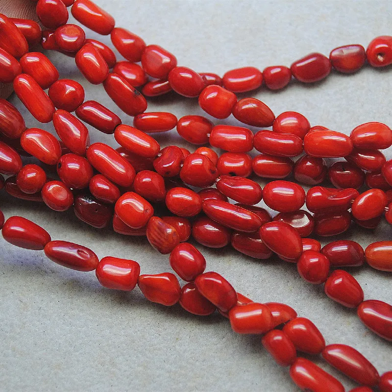 

1 String Nature Coral Chips Red Colors DIY Loose Beads For Women's Bracelets Making Accesosries 5-6MM Wholesale Free Shipping