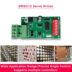 1-Channel DMX512 Servo Driver Motor Controller Module Electronic Kits Support Canon Sear For Induction Device Free Test Software