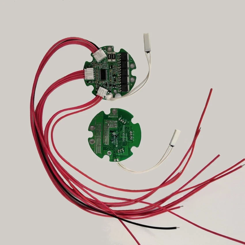 split port 10S 36V 20A round bms for bottle battery pack  for charge and discharge with temp sensor