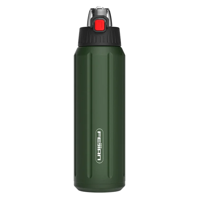 FEIJIAN TERMOS BARRAÇÃO 18/10 Aço inoxidável Garrafa de água Mantenha frascos de vácuo de garrafa fria à prova de vazamento 600ml