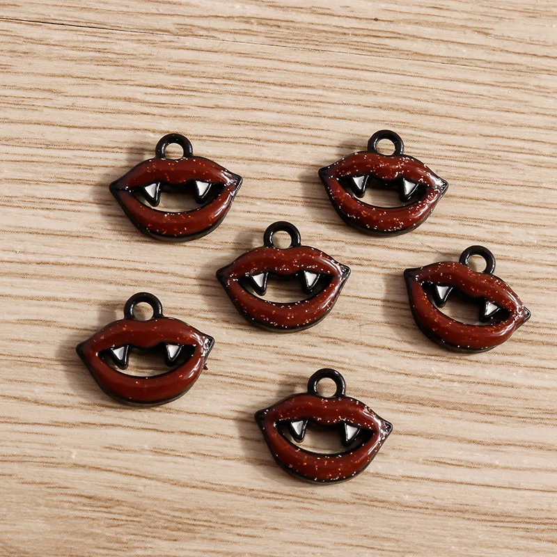 10 teile/los Halloween Charms Emaille Nette Kürbis Fledermaus Geister Charms Anhänger für Schmuck Machen Halsketten Ohrringe DIY Handwerk Versorgung – Detail 5