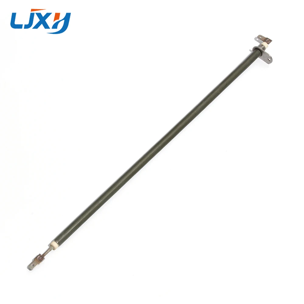 LJXH 2 PCS 440/450/480/500mm Green Heating Element with Round Metal Sheet for Electric Oven Electric Heat Tube by Annealing