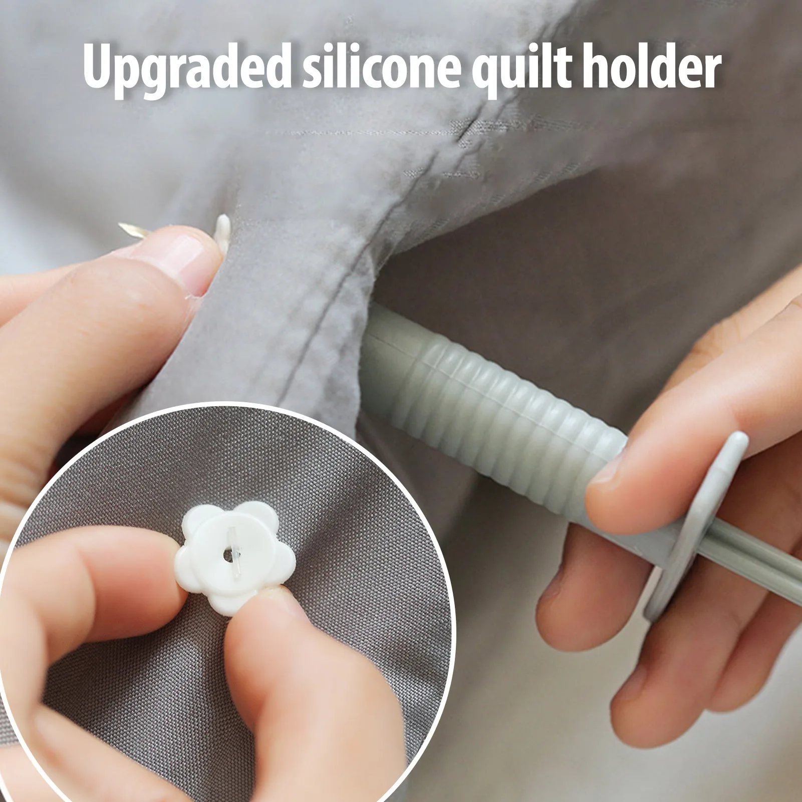 Duvet Quilt Blanket Holder Clips Fastener Quilt Bed Sheet Gripper Clamp Button Quilt Holder Fixer Comforter Cover Clips