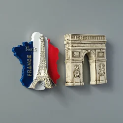 Paris France Eiffel Tower triumphal arch European refrigerator magnetic fridge magnets world tourist souvenir collection gifts