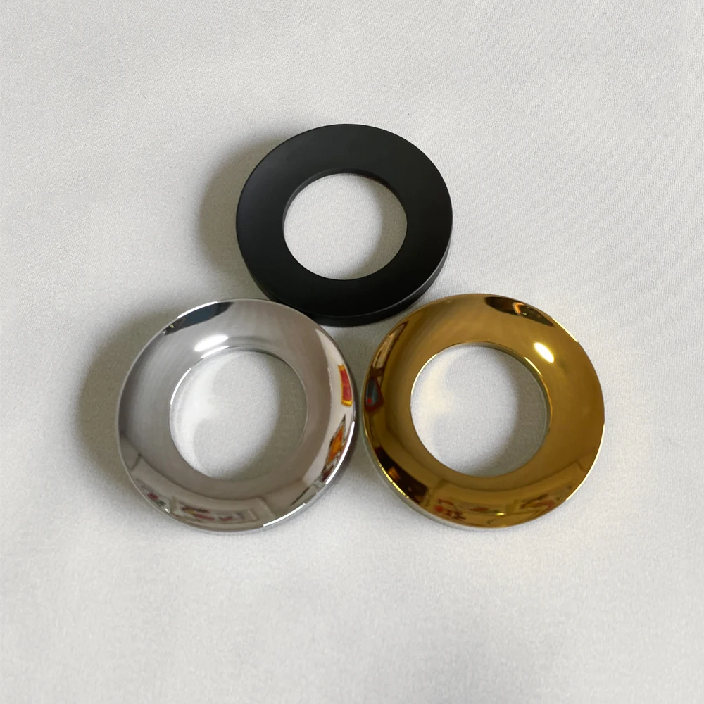 Bathroom Sink Vessel Mounting Ring For Glass Basin Fixture Black Chrome Pad Mounting Ring Sink Pop Up Avaliable Home Renovation