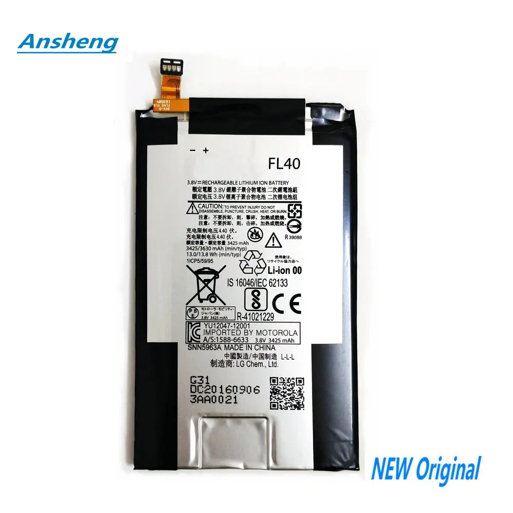 

Original 3630mAh FL40 Battery For Motorola Moto X play 3A Dual XT1543 XT1544 XT1560 XT1561 XT1562 XT1563 XT1565 Smartphone