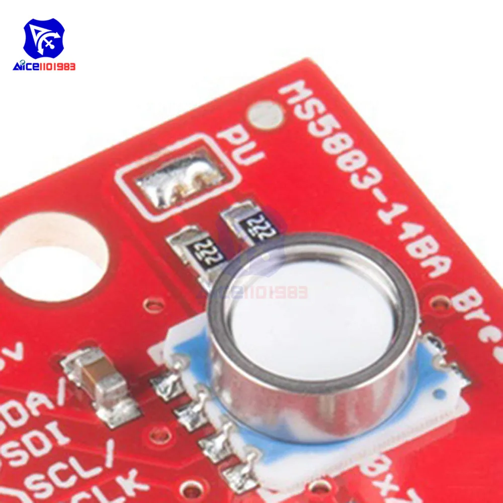 GY-MS5803-14BA MS5803 14BA Fluid Liquid Gas Pressure Height Sensor Breakout Module Waterproof Pressure Sensor for Arduino w/ Pin