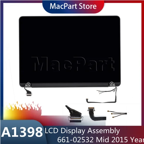 Display Applicable For 15" A1398 LCD Display Screen Complete Full Assembly 2012 2013 2014 2015