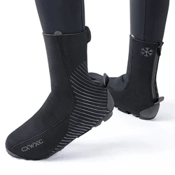 Cycling warm shoe covers Thicken windproof and waterproof feet to keep warm in winter Reflective foot cover