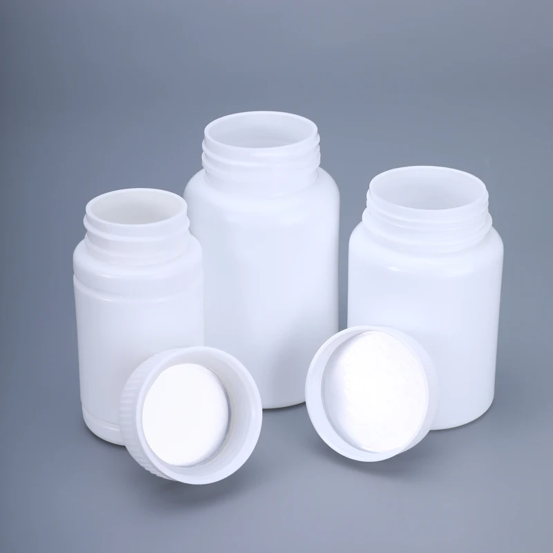 Food Grade Empty Medicine Bottle with Lid High Quality Round plastic container for Capsule Pill Tablets Sample Bottles