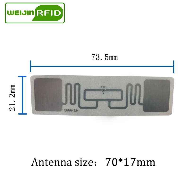 Naklejka znacznik RFID obcy 9962 mokra 915 mhz868mhz 860-960MHZ Higgs9 EPC 6C 20 szt. Darmowa wysyłka samoprzylepna pasywna etykieta RFID