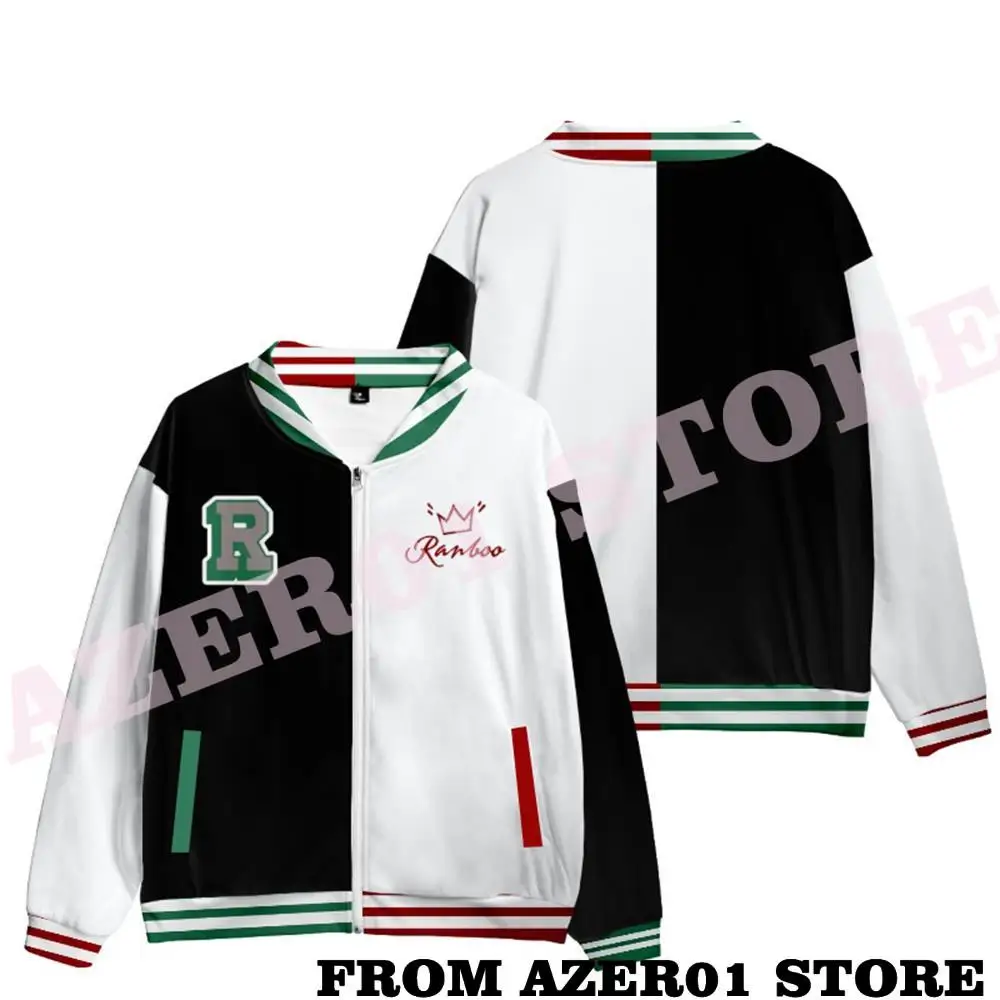 Ranboo-Chaqueta con estampado 3D para hombre y mujer, Sudadera con capucha con Logo de Dream Team SMP, uniforme de béisbol informal, ropa de calle