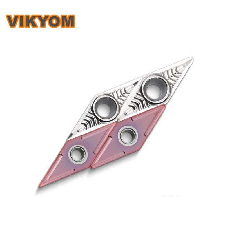 10 шт. CNC 35 ° ромба вставка VNMG160404-TM внешний токарный инструмент лезвие резец из нержавеющей стали токарный станок с ЧПУ