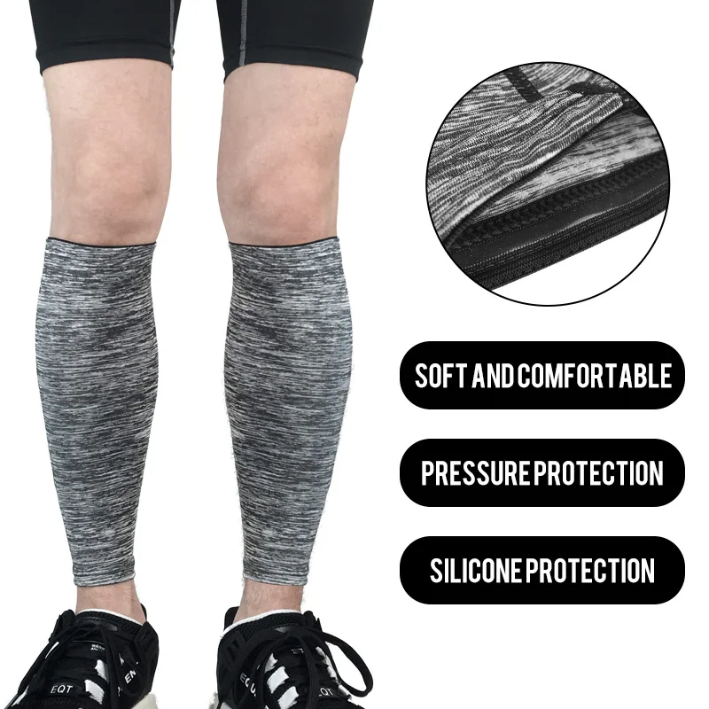 1pcs Men Compression Cycling Leg warmers Running Leggings Sports Soccer Basketball Leg Sleeve Fitness Football Shinguard