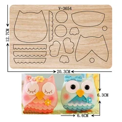 New owl wooden dies cutting dies for scrapbooking Multiple sizes V-3654