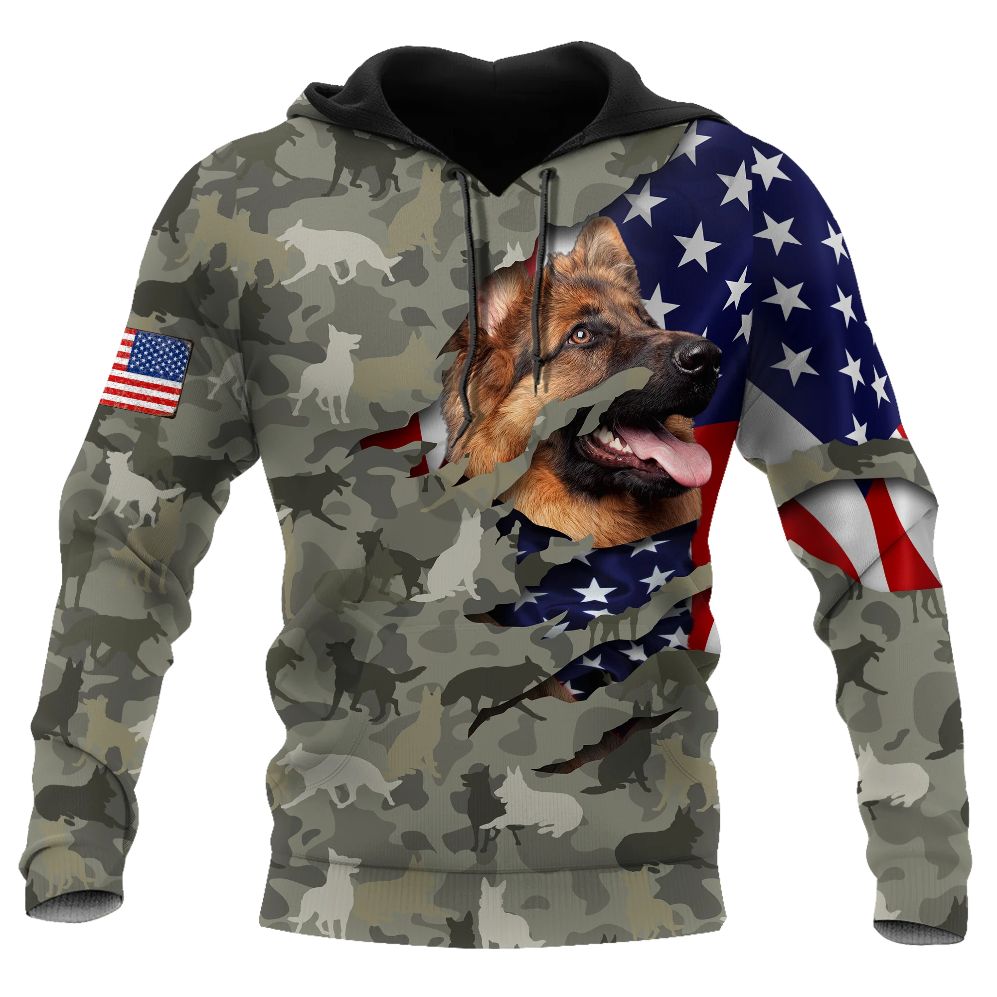 

PLstar Cosmos 3Dprinted Newest German Shepherd Love Dog Camo Harajuku Streetwear Unique Unisex Casual Hoodies/Sweatshirt/Zip Q-4