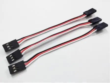 10pcs/lot 10CM Male to Male JR Plug Servo Extension Cable 100mm for RC Planes And Quadcopters - Servo Wire Lead