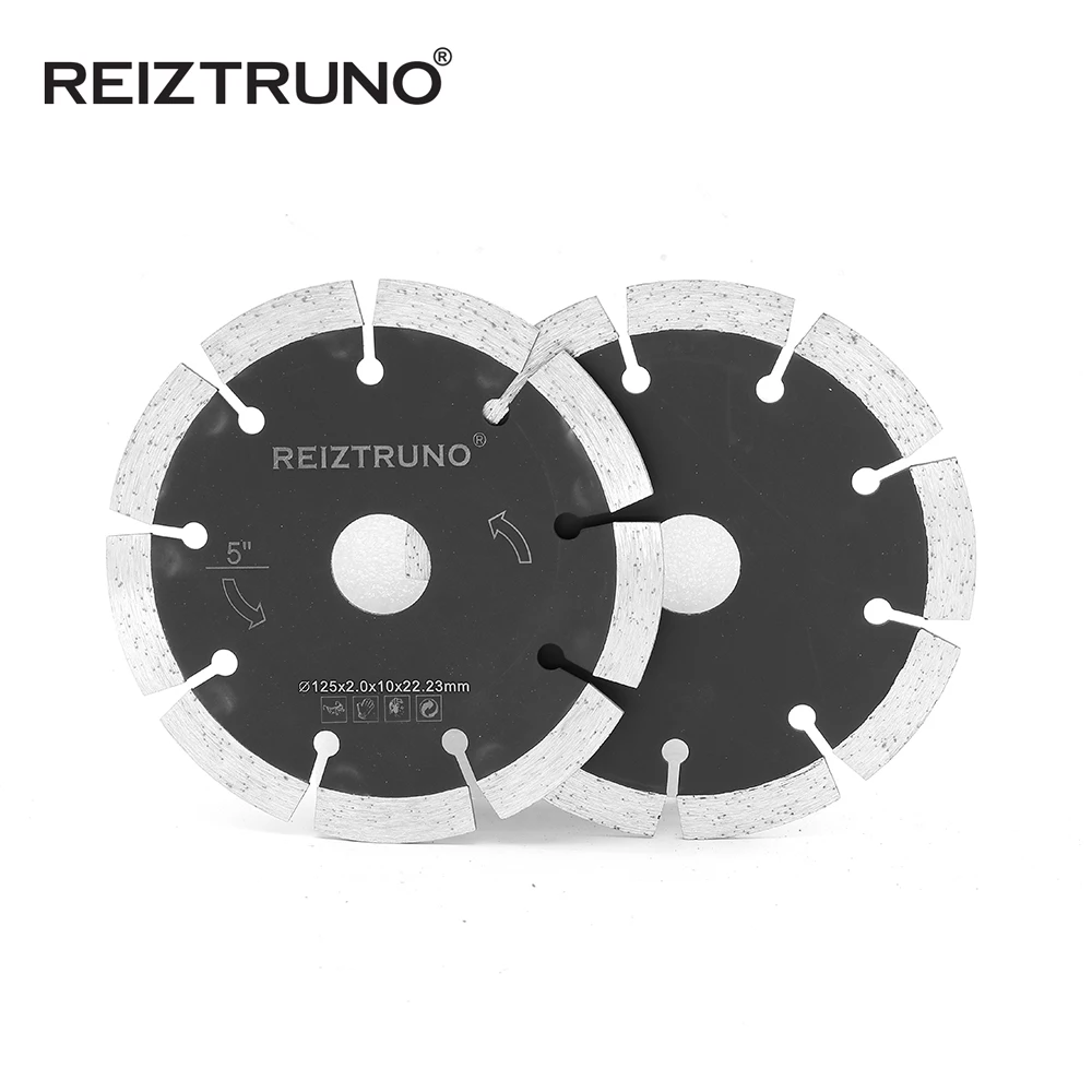 Reiztruno 5 インチドライカット汎用パワーはワイドセグメント化ダイヤモンドブレードコンクリート、大理石の花崗岩クォーツ切断