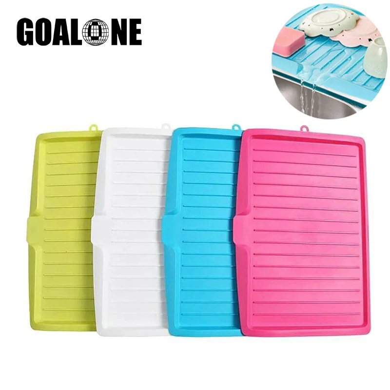 

GOALONE поднос для слива посуды коврик для мытья посуды пластиковая сушильная доска кухонная подстилка сливная доска для блюд чашки фрукты овощи