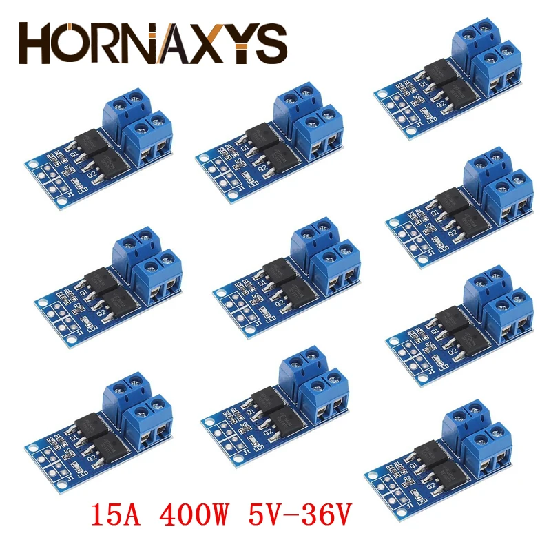 10pcs 15A 400W MOS FET Trigger Switch Drive Module PWM Regulator Control Panel for arduino DC 5V 12V 36V