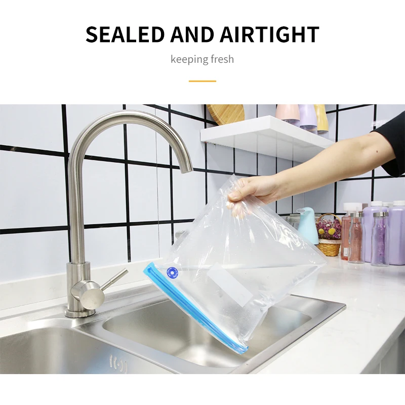 Handheld Food Vacuum Sealer Packaging Machine USB Rechargeable Sealer Vacuum Packer With 10pcs Reusable Vacuum Zipper Bags