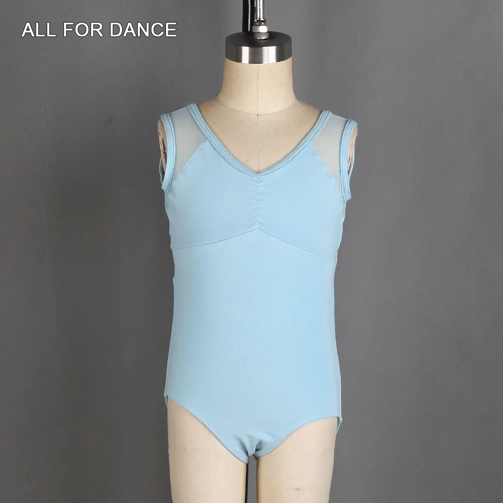 

03D0015 New Design of Kids Ballet Dance Wear Sleeveless Cotton and Mesh Leotard for Children Ballet Dancing Practice Leotard