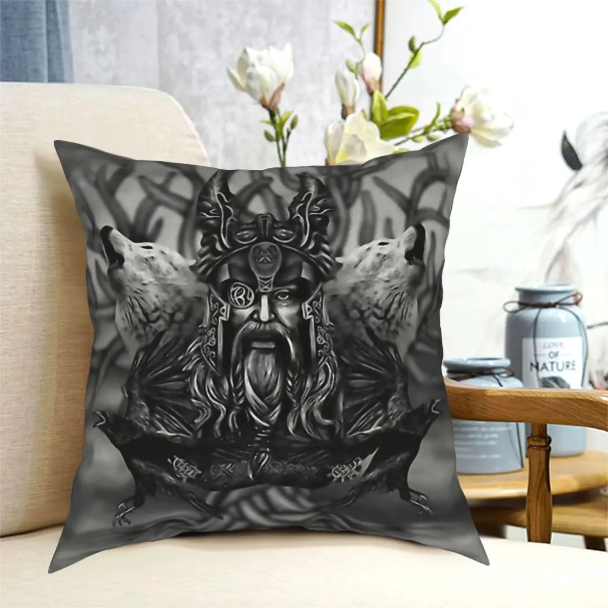 Odin All Father Throw Pillow Case Viking Short Plus Cushion Covers For Home Sofa Chair Decorative Pillowcases