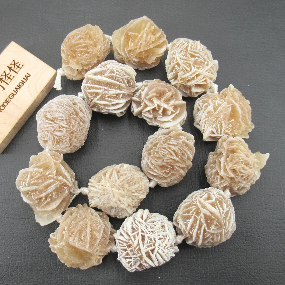 APDGG 25x27mm-27x29mm Natural Desert Rose Selenite healing crystals minerals clusters Gems Stone 17\