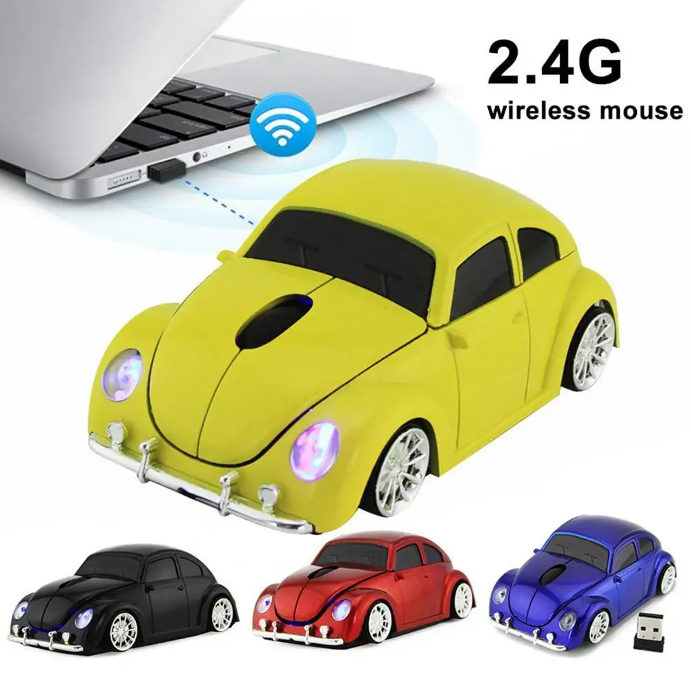 Newest Wireless Car Mouse 1000DPI Optical Computer VW-Beetle Car Mice 3D Gaming Mouse For Gift PC Laptop Desktop Notebook