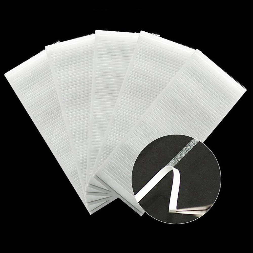 250 strips Easy Fan Tapes Volume Lashes Storage Sticky Strip Individual Grafting Eyelashes Tapes Lash Extension Supplies