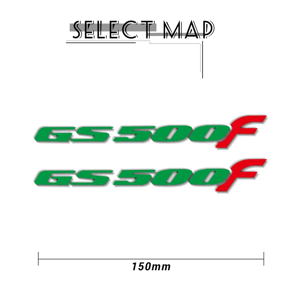 New Motorcycle Stickers Body Reflective Waterproof Body fuel tank logo sticker Kit For Suzuki GS500F gs 500f gs 500 f sign decal