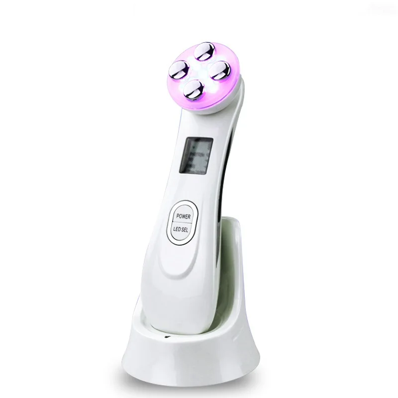 Free shipping Facial Beauty Massage Instrument Radio Frequency Device Micro-Current Color Light Quantum Sr Beautification Tool