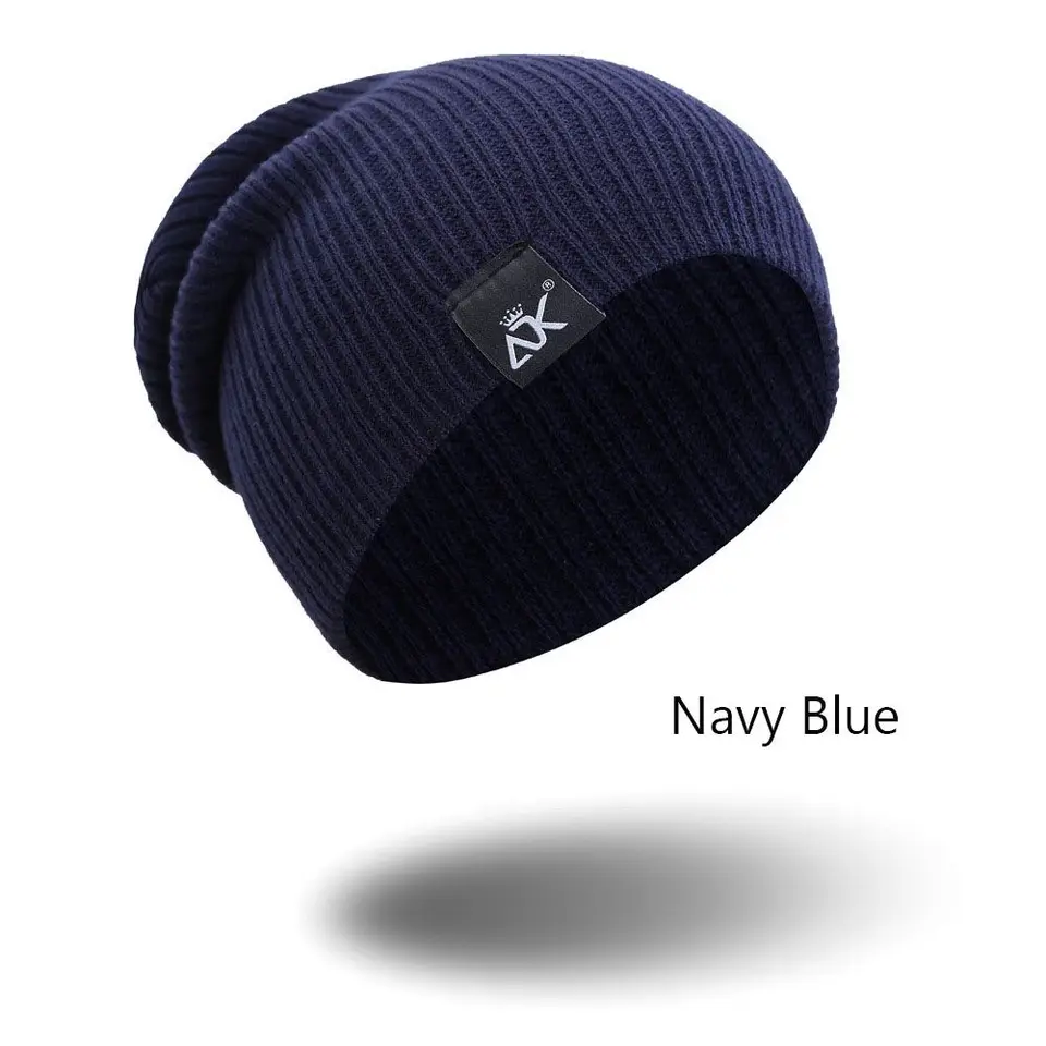 Winter Hats New Beanies Knitted Solid Cute Hat for Women Men  Autumn Female Baggy Cap Warmer Bonnet Ladies Casual Cap, image 4