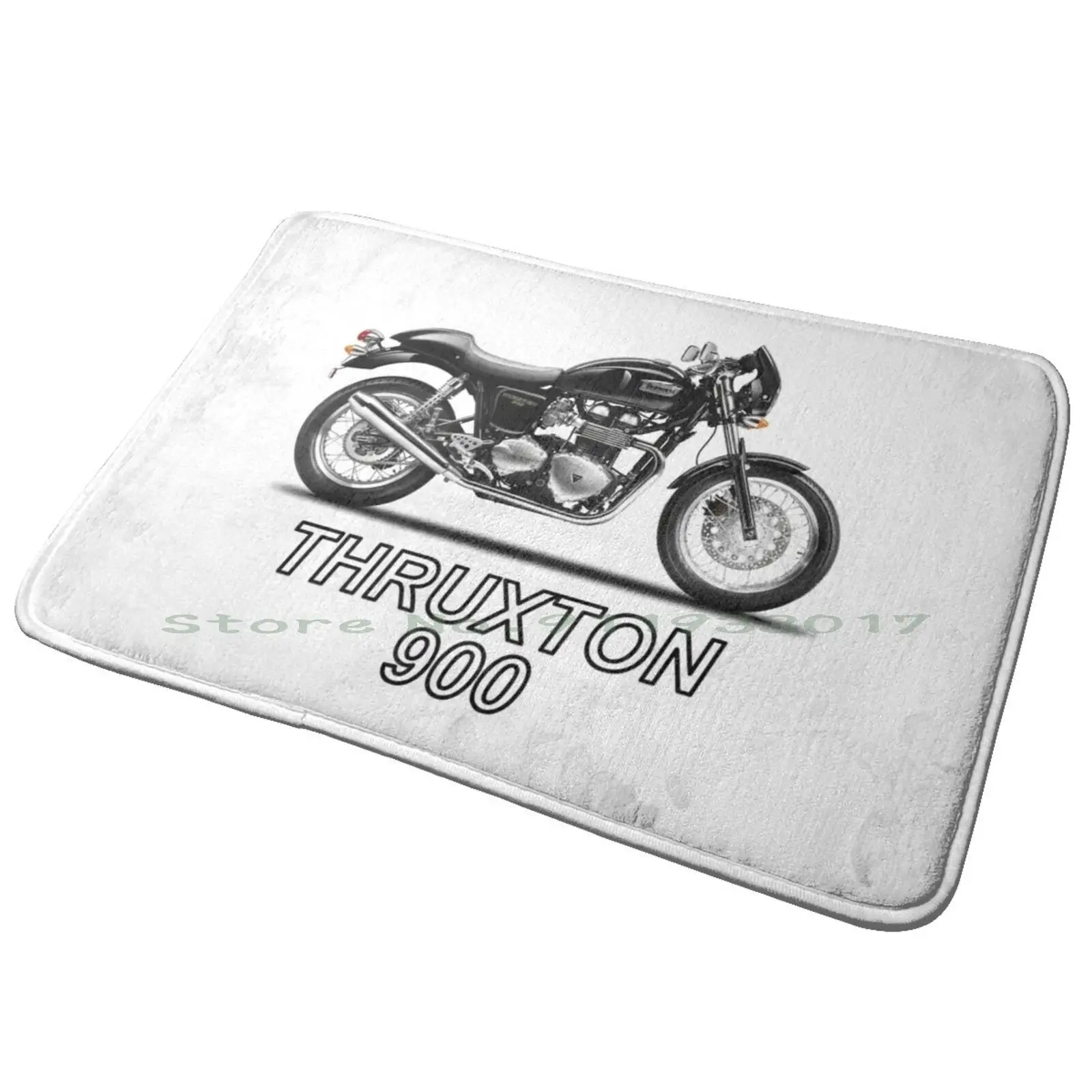 The Thruxton 900 Entrance Door Mat Bath Mat Rug Thruxton 900 Daytona Motorcycle Motor Bike Transportation Anti-Slip Bedroom