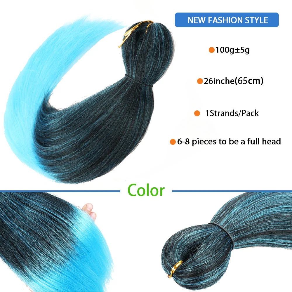 Synthetic Hair Extension Braids Synthet Hair Kanekalon Hair For Braids Pre Stretched Braiding Hair Extensions Hair Braid