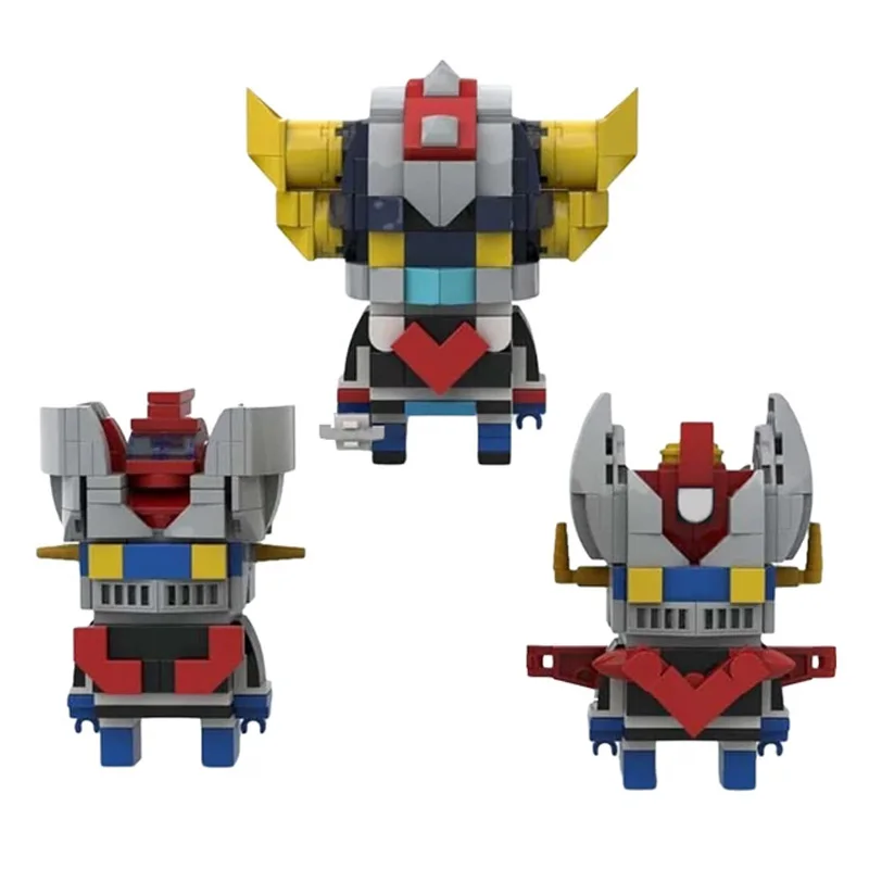 Bricklink Ideas Anime Figures Goldoraked UFO Robot Grendizer Great Mazingered Z Space Technical Mecha Model Building Blocks Toys