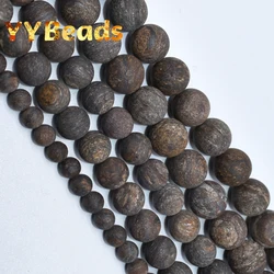 Natural Dull Poloshed Bronzite Stone Beads Matte Brown Bronzite Stone Loose Beads For Jewelry Making Necklaces 15