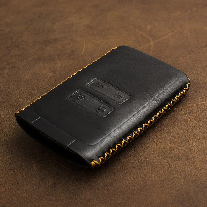 

1 Pcs Genuine Leather Key Cover for Renault KOLEOS Kadjar Grand Scenic 2019 2017 for Samsung QM5 Key Case for Renault Arkana