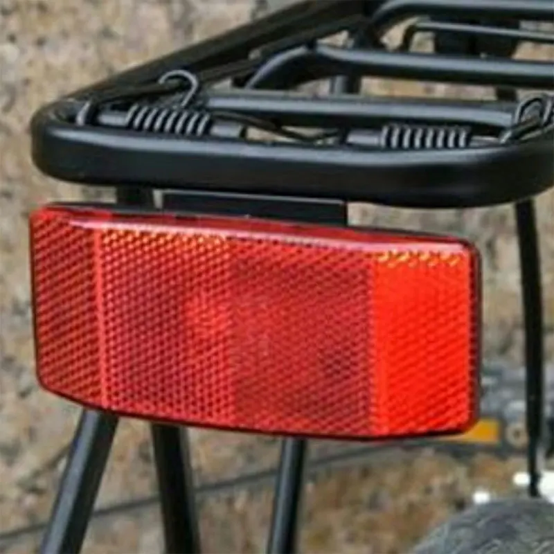 1~10PCS Bike Cycling Rear Reflector Tail Light For Luggage Rack NO Battery Aluminum Alloy Reflective Taillight Bike